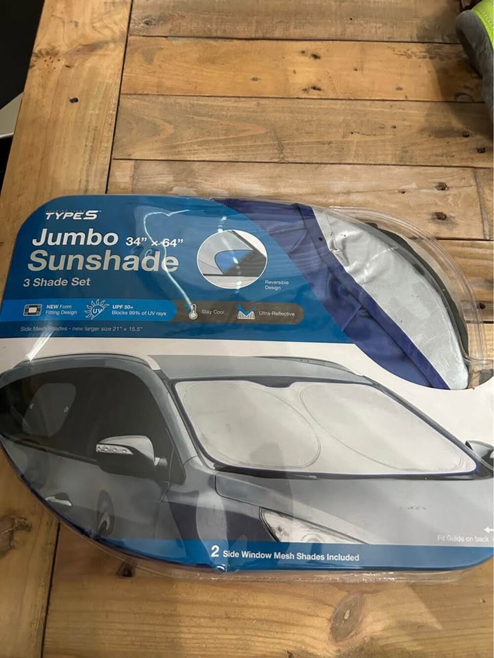 Type S Jumbo Sunshade 34x64 3 Shade Set